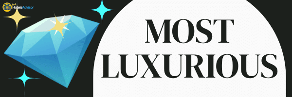 An opulent diamond adorned with the words most luxurious, reminiscent of the lavish ambiance of St. Lucia hotels.