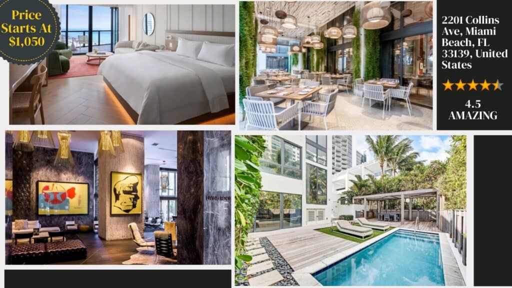 A collage of images of Florida hotels.